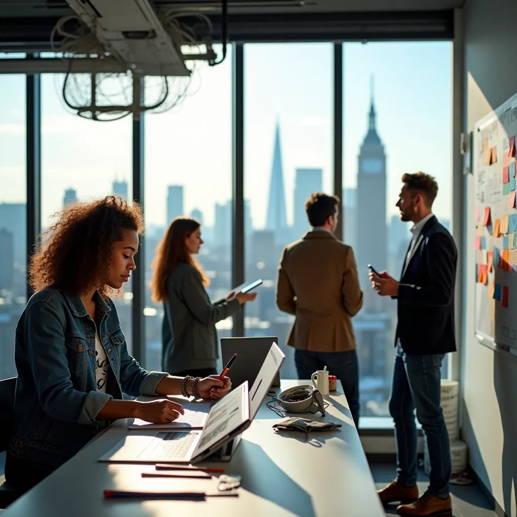 Fintech mobile app interface design showcasing modern banking features